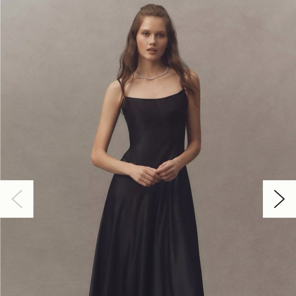 Mare Mare x Anthropologie Emmy Corset Black Evening Gown